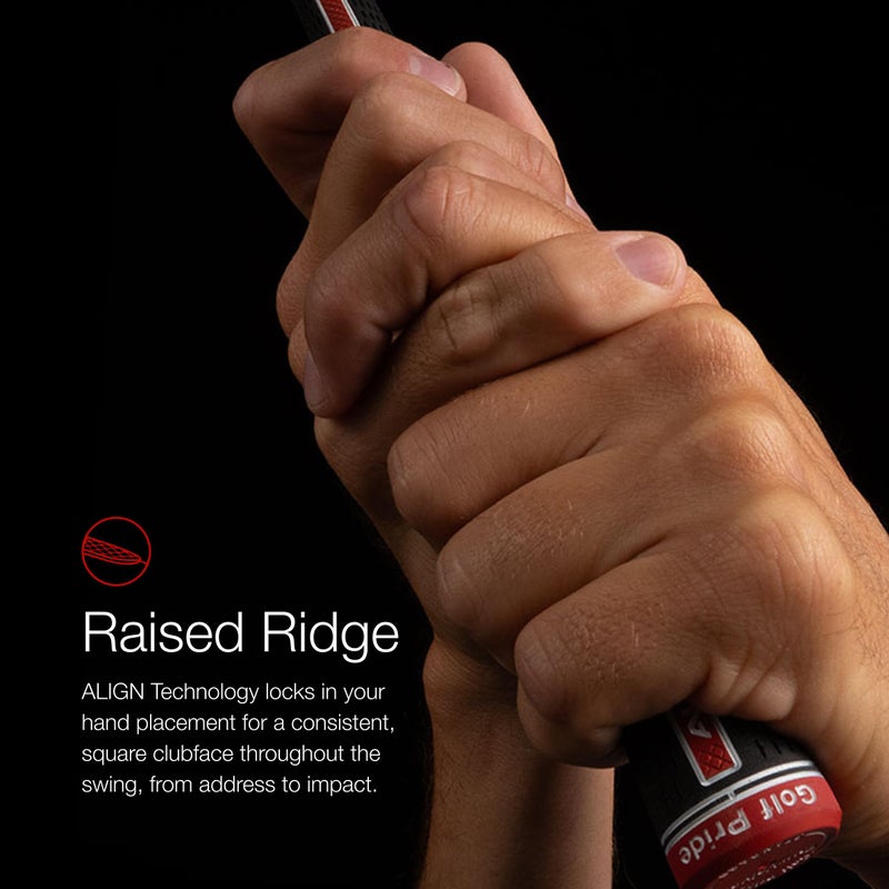 Golf Pride Tour Velvet ALIGN Golf Club Grip - Best All-Around Grip with Raised Ridge Technology - Slip-Resistant Durable Rubber with Uniform Plus-Sign Texture - Standard - Image 5